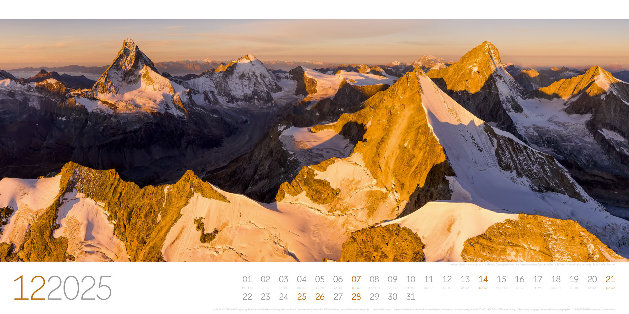 Bild: 9783838435312 | Panorama - Stefan Forster Kalender 2025 | Stefan Forster (u. a.)