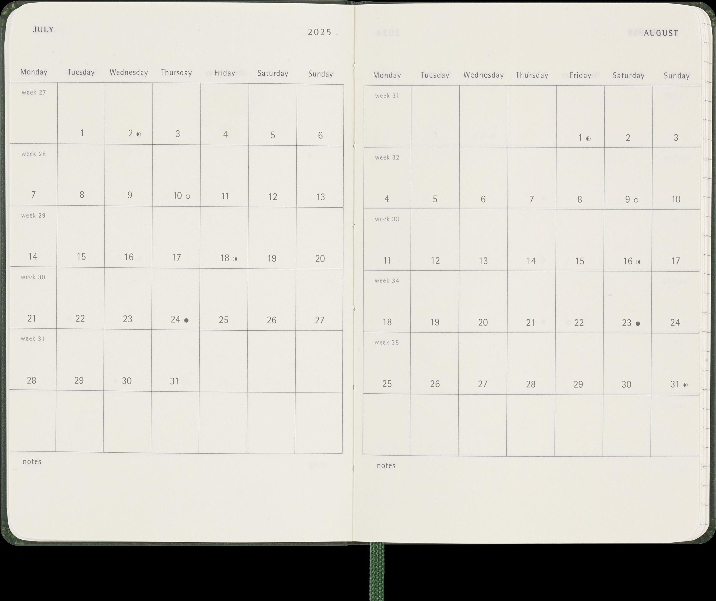 Bild: 8056999270759 | Moleskine 12 Monate Tageskalender 2025, Pocket/A6, 1 Tag = 1 Seite,...