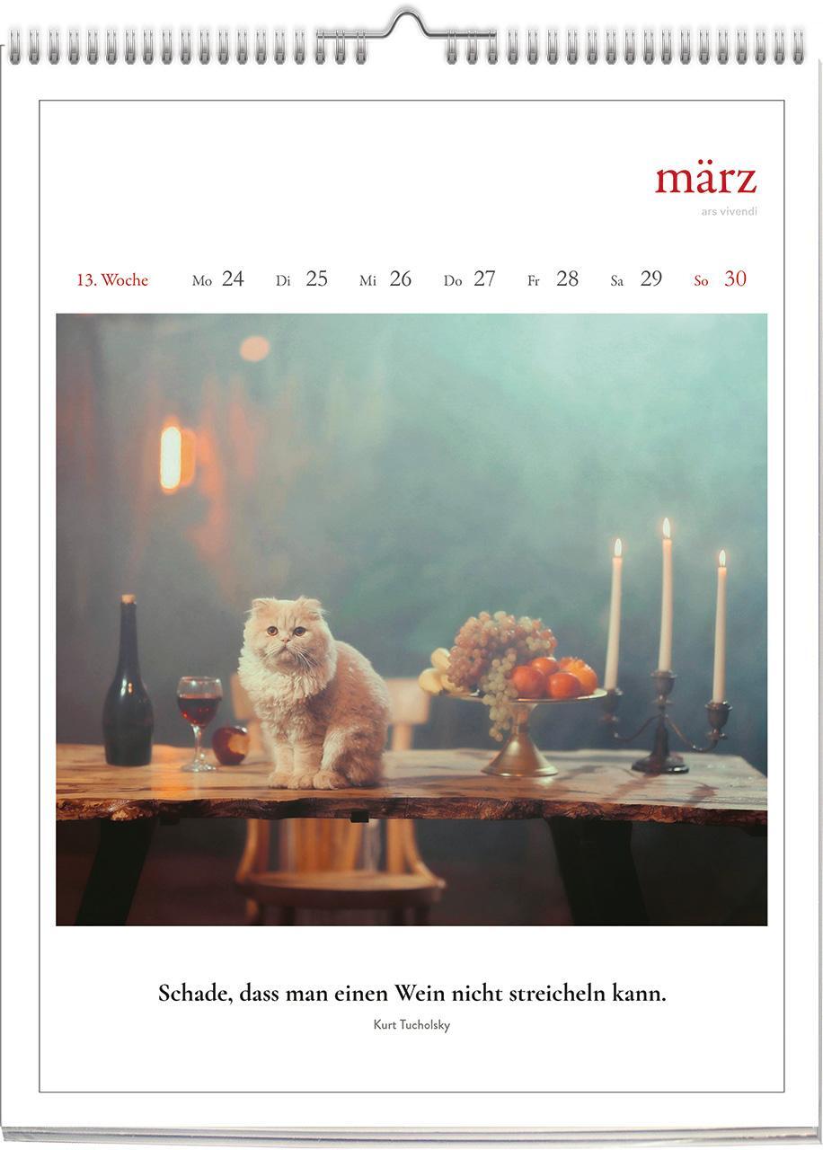 Bild: 9783747205686 | Literarischer Wein - Kalender 2025 | Wochenkalender | Vivendi Ars