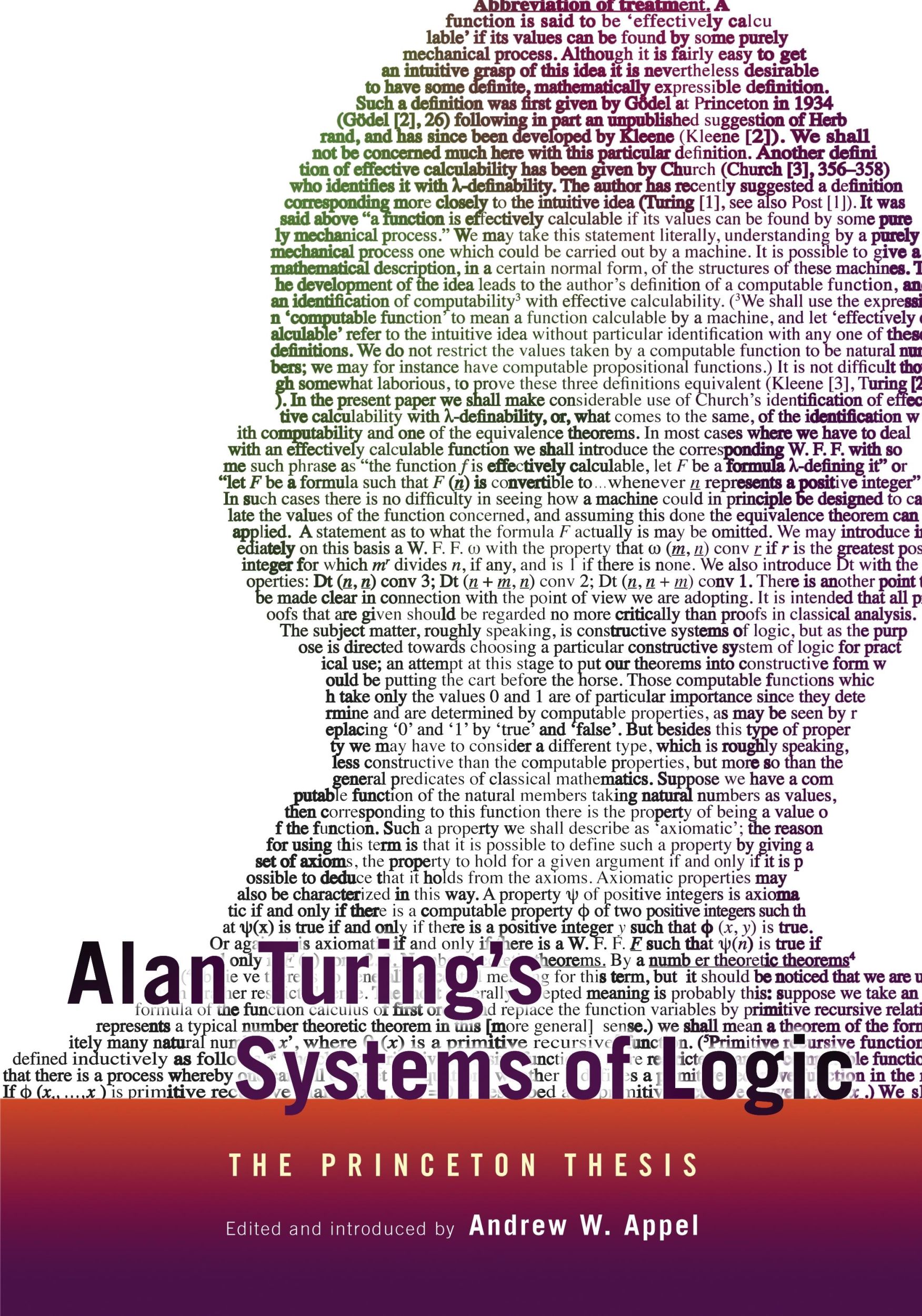 Cover: 9780691164731 | Alan Turing's Systems of Logic | The Princeton Thesis | Andrew W Appel