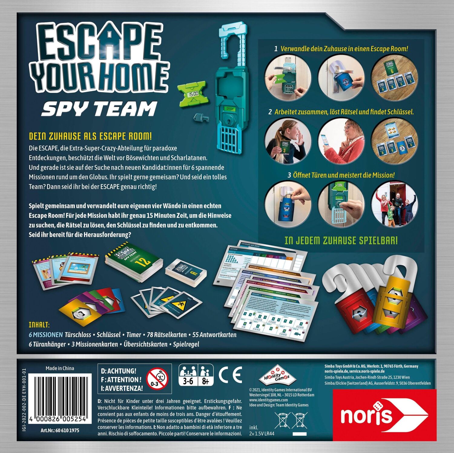 Bild: 4000826005254 | Escape your Home | Noris | Spiel | Escape Room | 606101975 | Deutsch