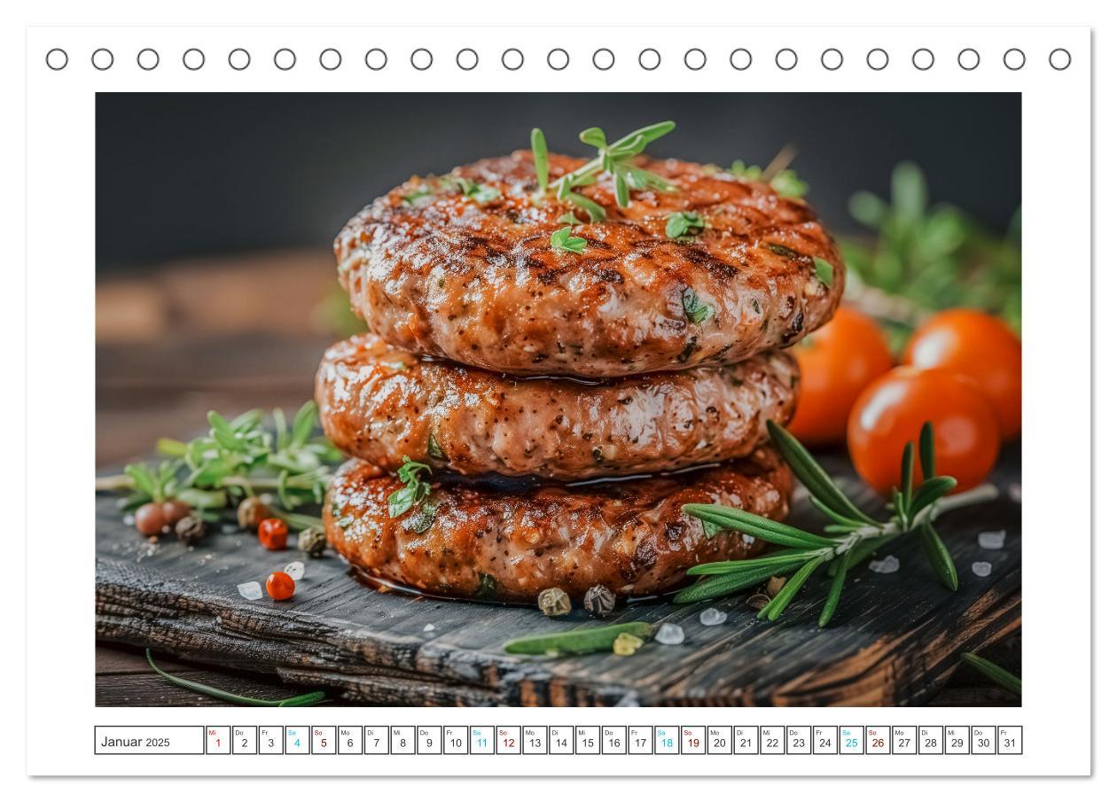 Bild: 9783457166222 | Hackfleisch-Küche (Tischkalender 2025 DIN A5 quer), CALVENDO...