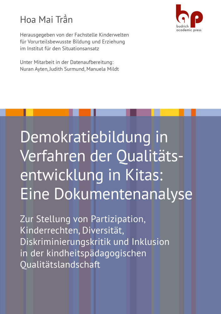 Cover: 9783966650809 | Demokratiebildung in Verfahren der Qualitätsentwicklung in Kitas:...