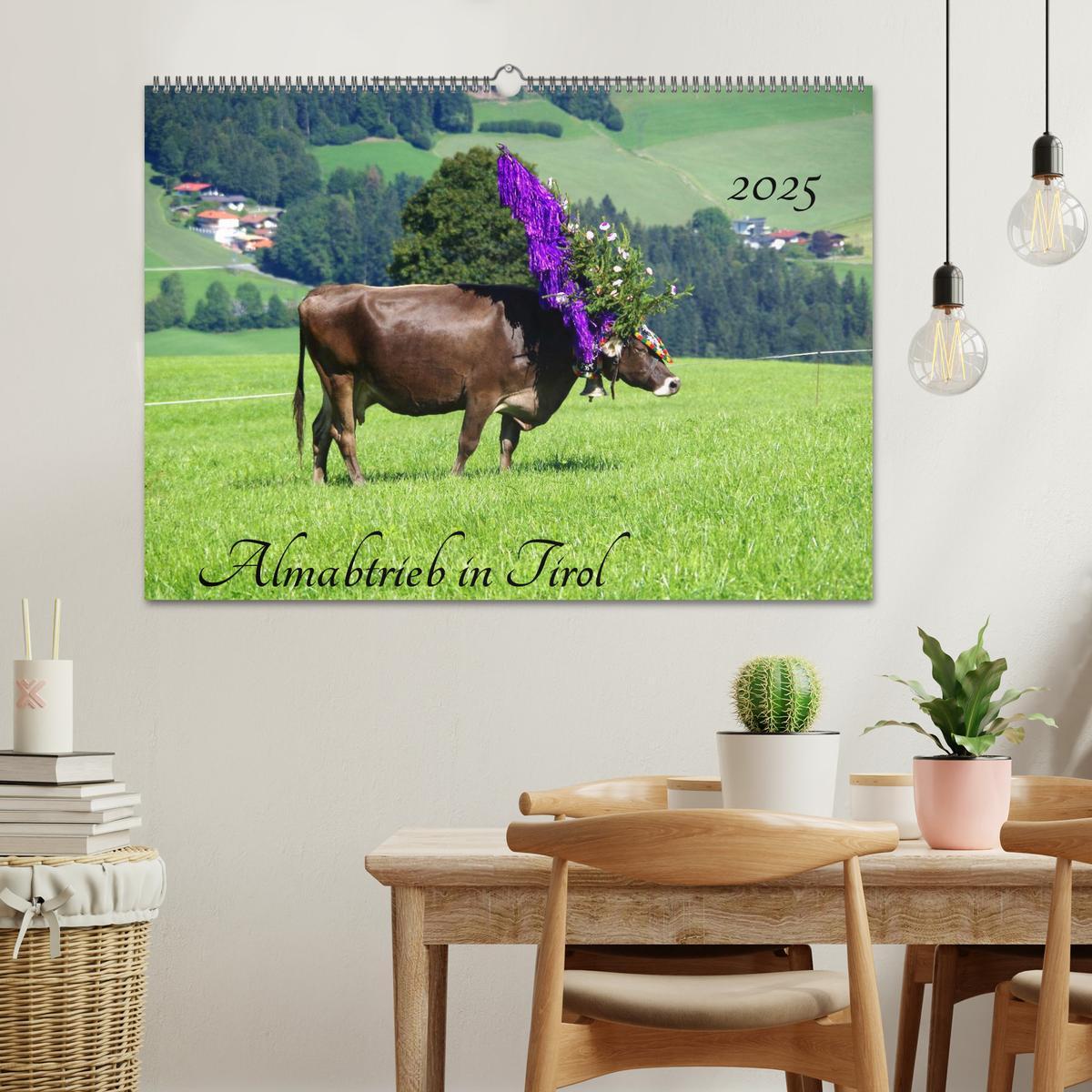 Bild: 9783435536597 | Almabtrieb in Tirol (Wandkalender 2025 DIN A2 quer), CALVENDO...