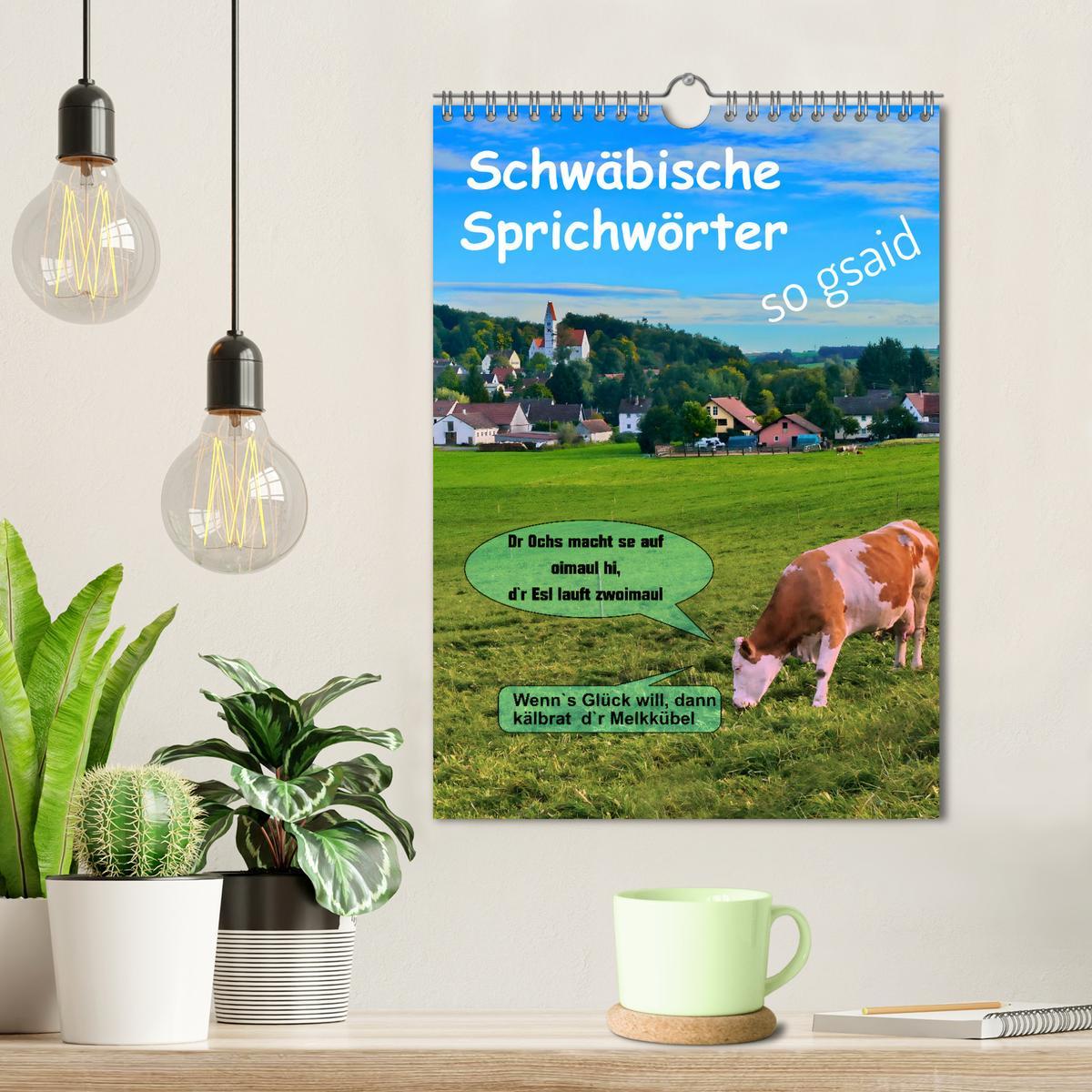 Bild: 9783435854813 | Schwäbische Sprichwörter - so gsaid (Wandkalender 2025 DIN A4...