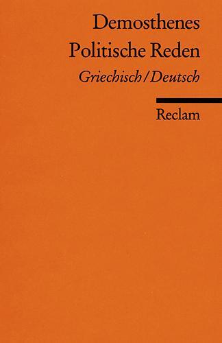 Cover: 9783150009574 | Politische Reden | Demosthenes | Taschenbuch | 312 S. | Deutsch | 1986