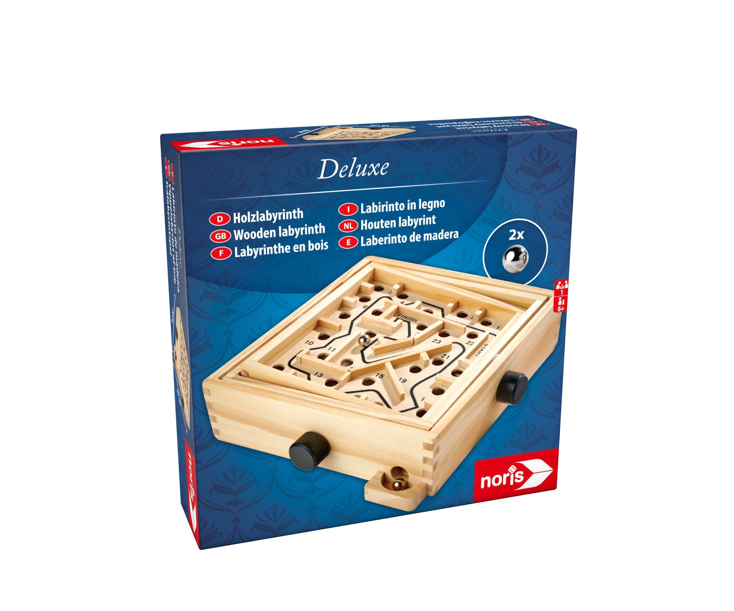 Bild: 4000826004615 | Deluxe Holzlabyrinth | Noris | Spiel | Classic Games | 606101983