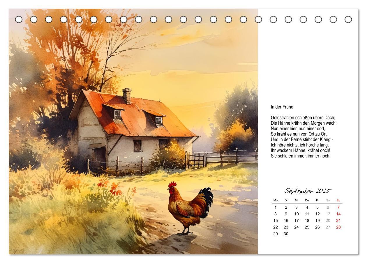 Bild: 9783383896507 | Gedichte von Theodor Storm (Tischkalender 2025 DIN A5 quer),...