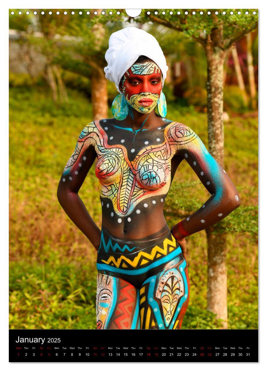 Bild: 9781325972029 | Equatorial Guinea Bodypainting Festival (Wall Calendar 2025 DIN A3...