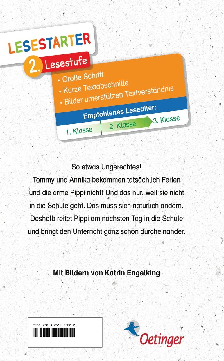 Rückseite: 9783751202022 | Pippi geht in die Schule | Lesestarter. 2. Lesestufe | Astrid Lindgren