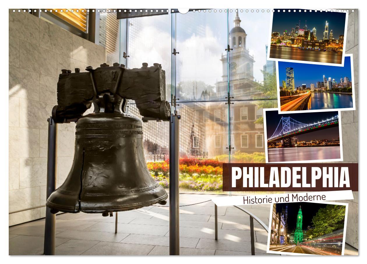 Cover: 9783457223574 | PHILADELPHIA Historie und Moderne (Wandkalender 2025 DIN A2 quer),...