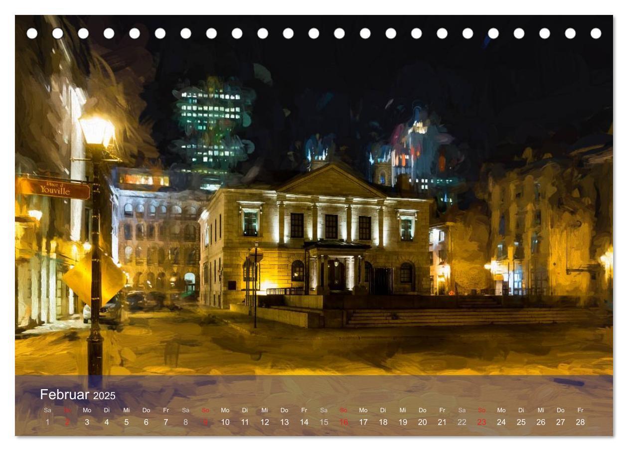 Bild: 9783435509164 | Montreal bei Nacht (Tischkalender 2025 DIN A5 quer), CALVENDO...