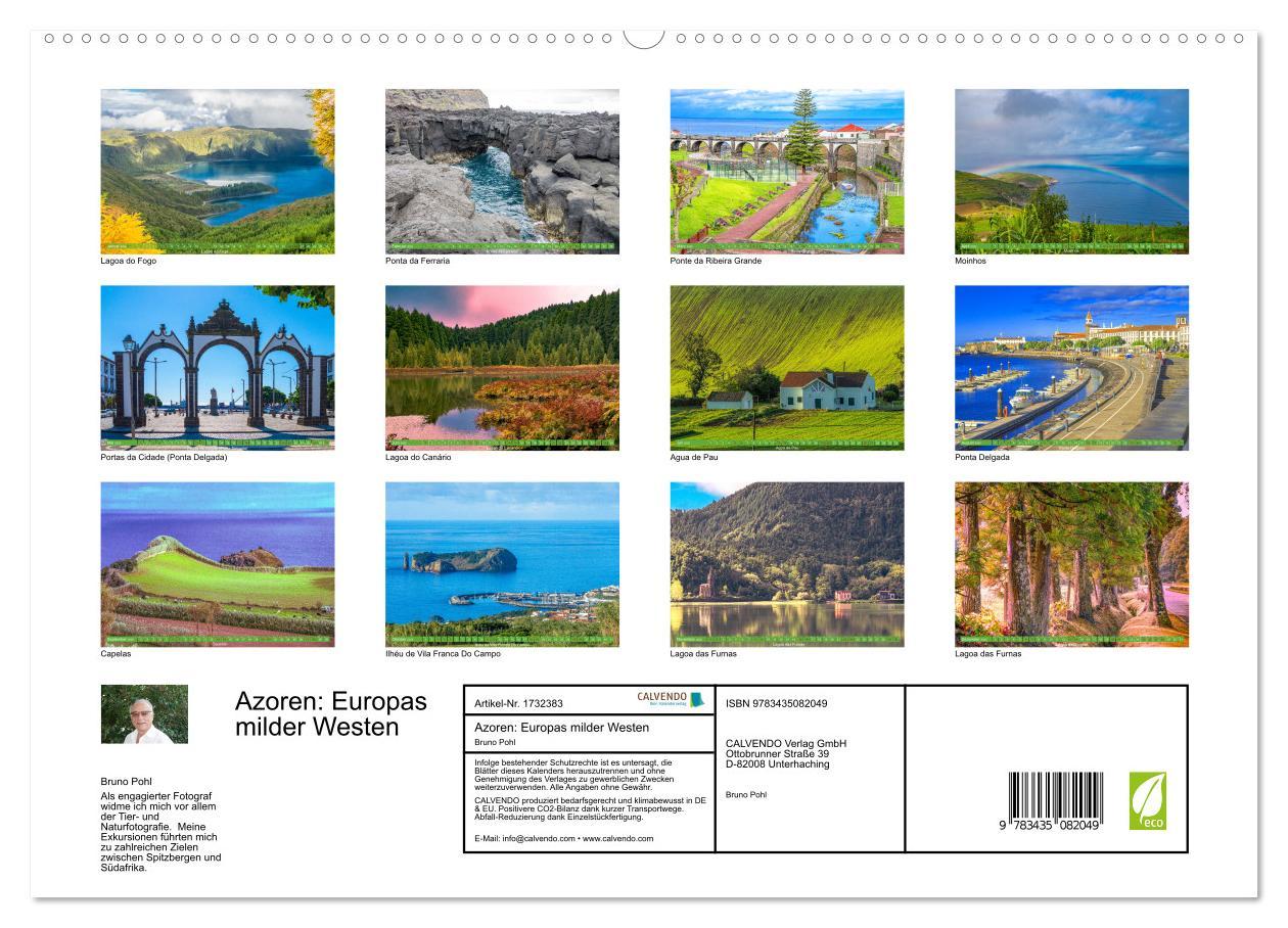 Bild: 9783435082049 | Azoren: Europas milder Westen (hochwertiger Premium Wandkalender...