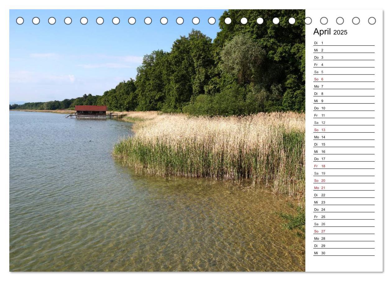 Bild: 9783435513918 | Seestärke - Der Ammersee (Tischkalender 2025 DIN A5 quer), CALVENDO...