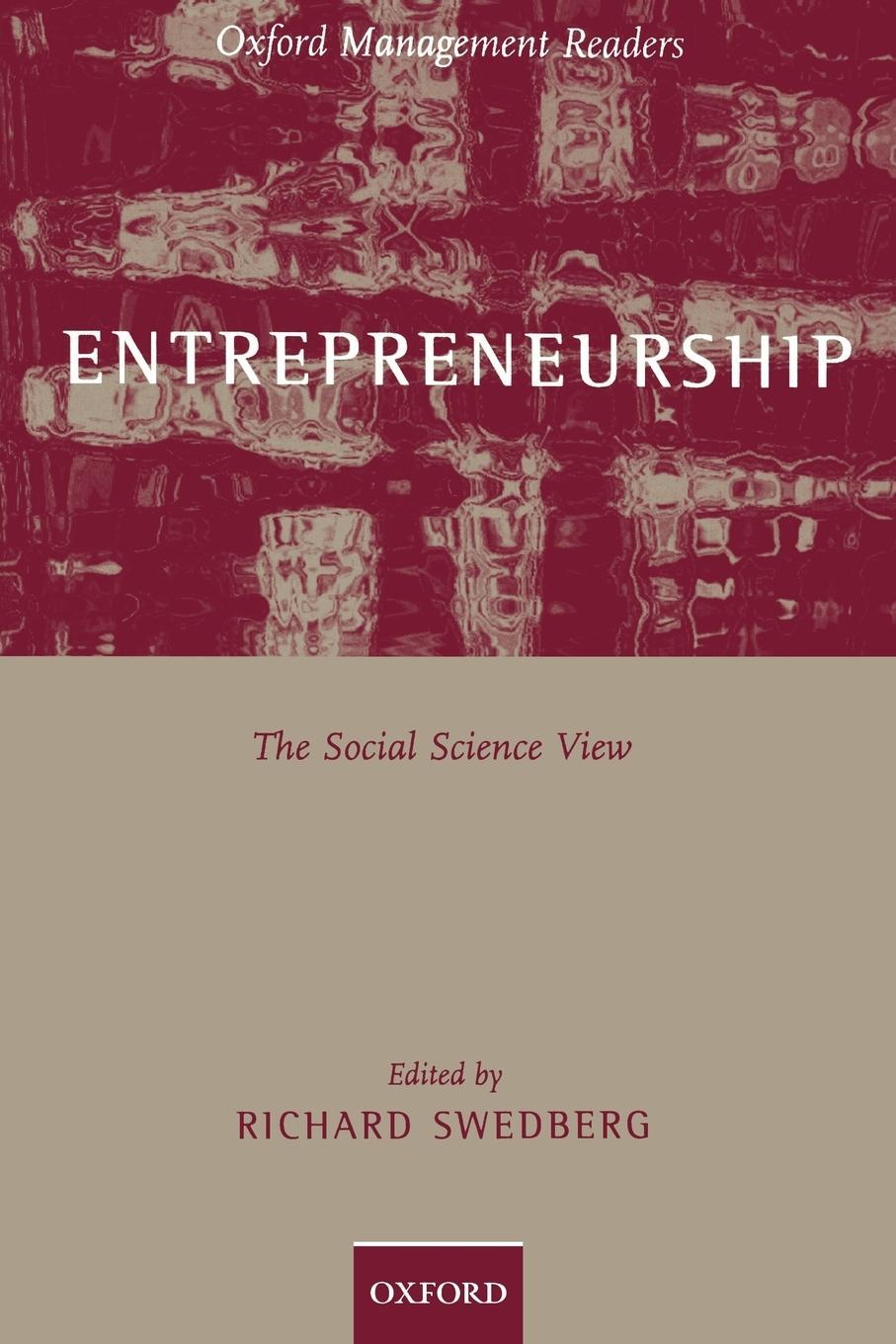 Cover: 9780198294610 | Entrepreneurship | The Social Science View | Richard Swedberg | Buch