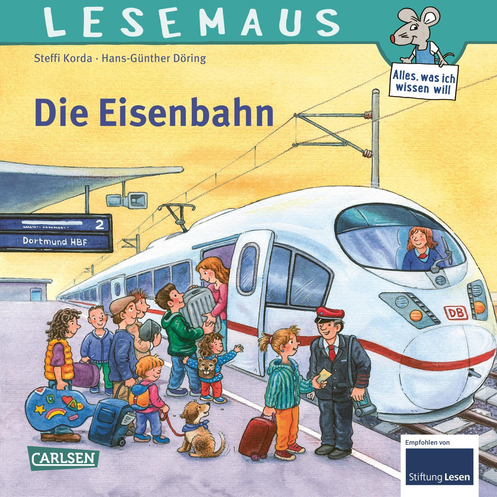 Cover: 9783551086891 | LESEMAUS 100: Die Eisenbahn | Steffi Korda | Taschenbuch | Lesemaus