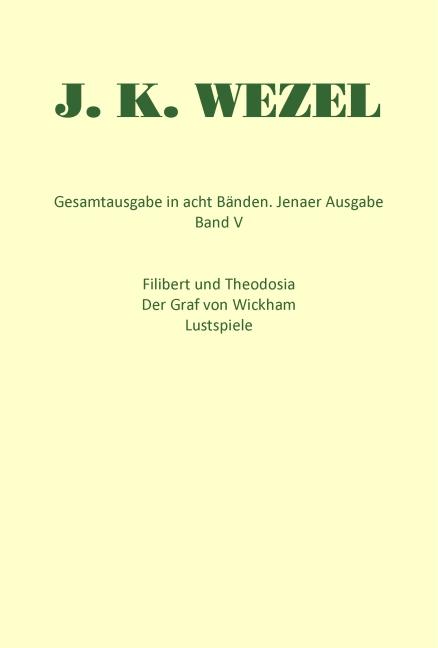 Cover: 9783930978052 | Gesamtausgabe in acht Bänden. Jenaer Ausgabe / Filibert und...