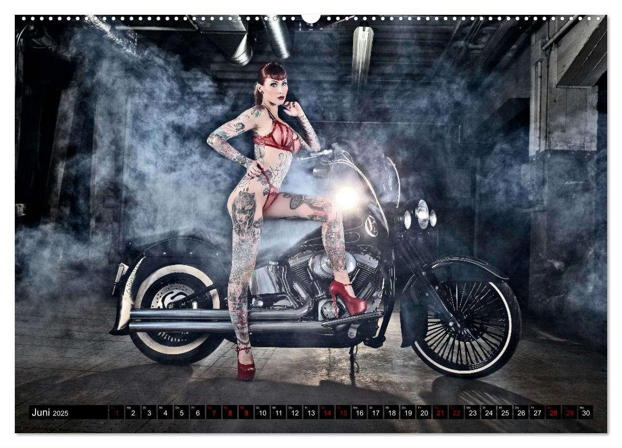 Bild: 9783435040063 | Motorräder und Sexy Girls (hochwertiger Premium Wandkalender 2025...