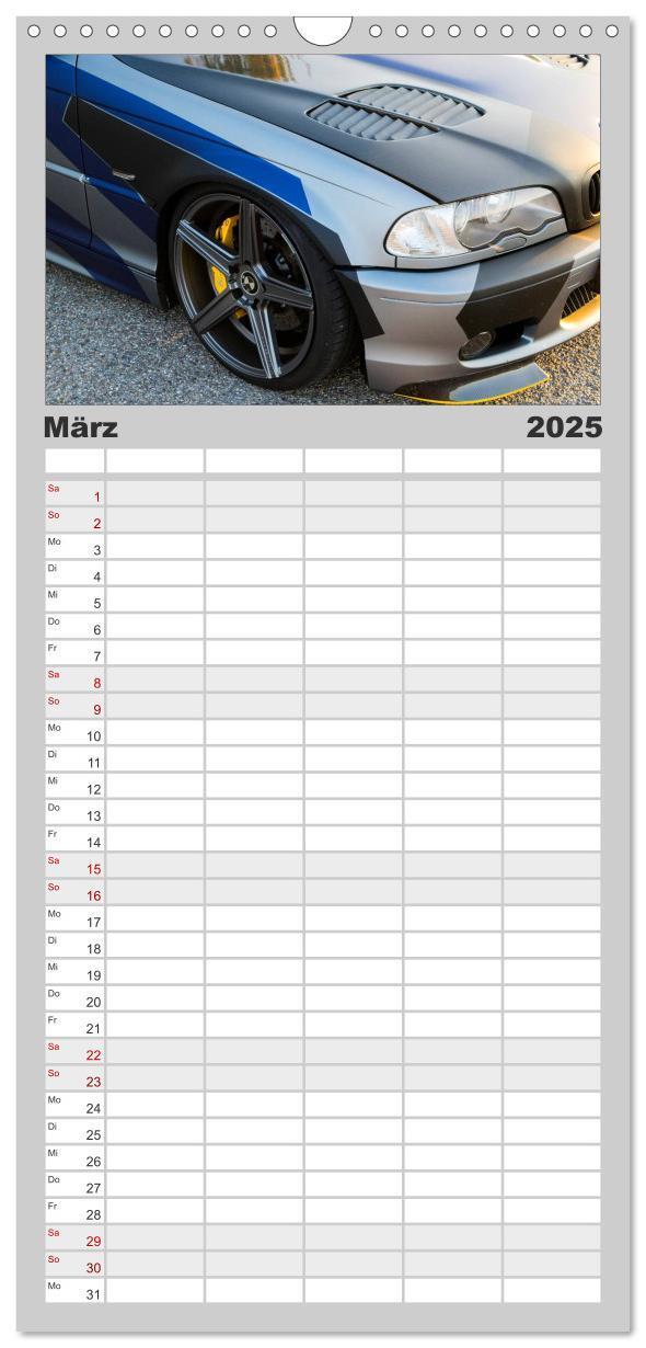 Bild: 9783457115619 | Familienplaner 2025 - Tuning Power mit 5 Spalten (Wandkalender, 21...