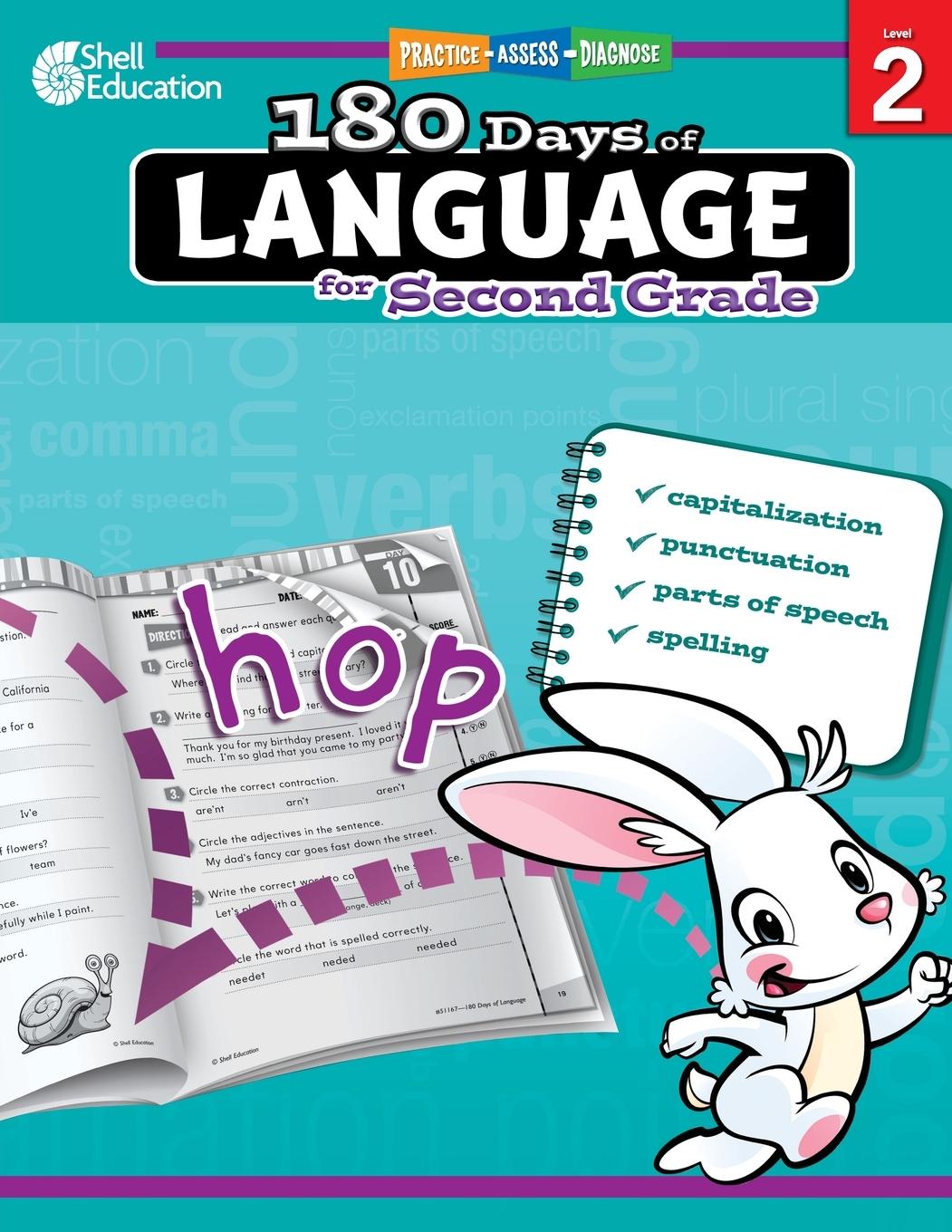 Cover: 9781425811679 | 180 Days of Language for Second Grade | Practice, Assess, Diagnose