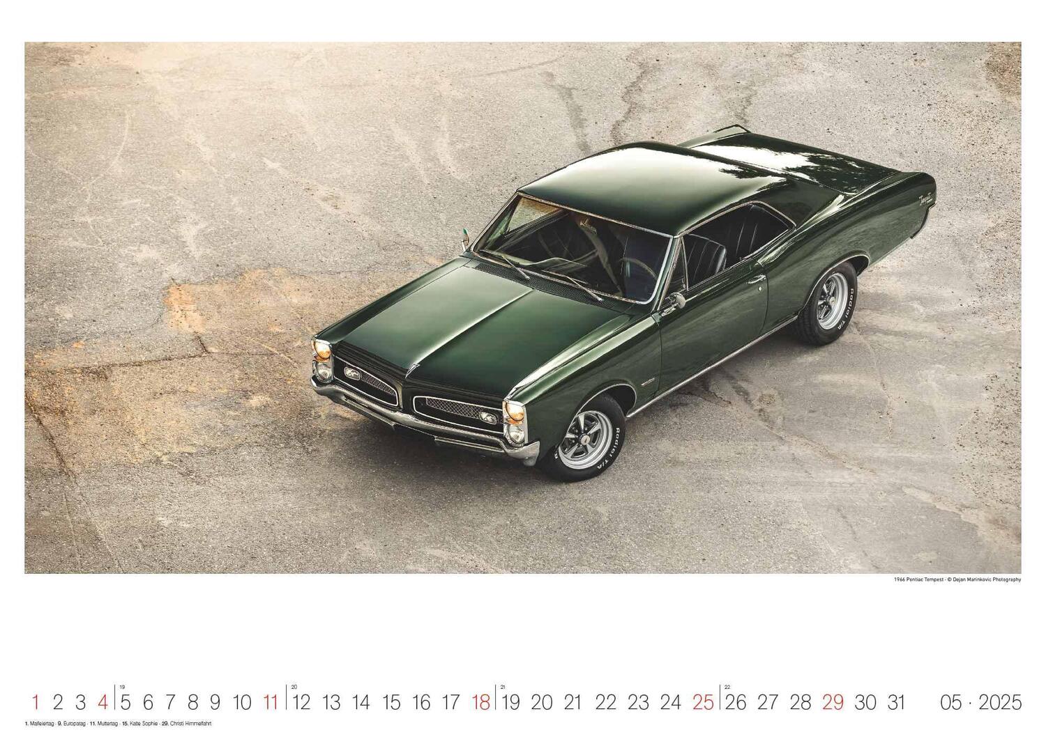 Bild: 4002725994257 | Legendary Classic &amp; Muscle Cars 2025 - Wand-Kalender -...