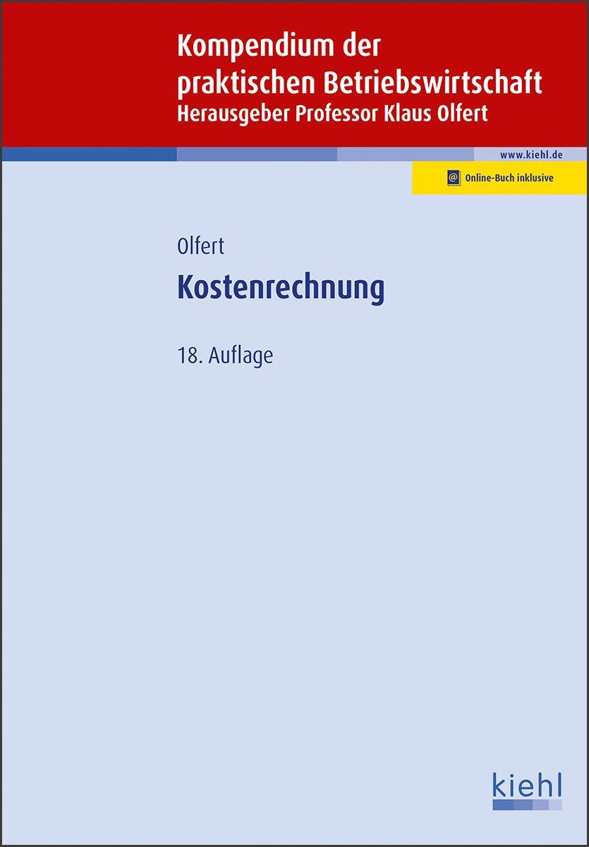 Cover: 9783470511085 | Kostenrechnung | Klaus Olfert | Bundle | Online-Buch inklusive | 2018