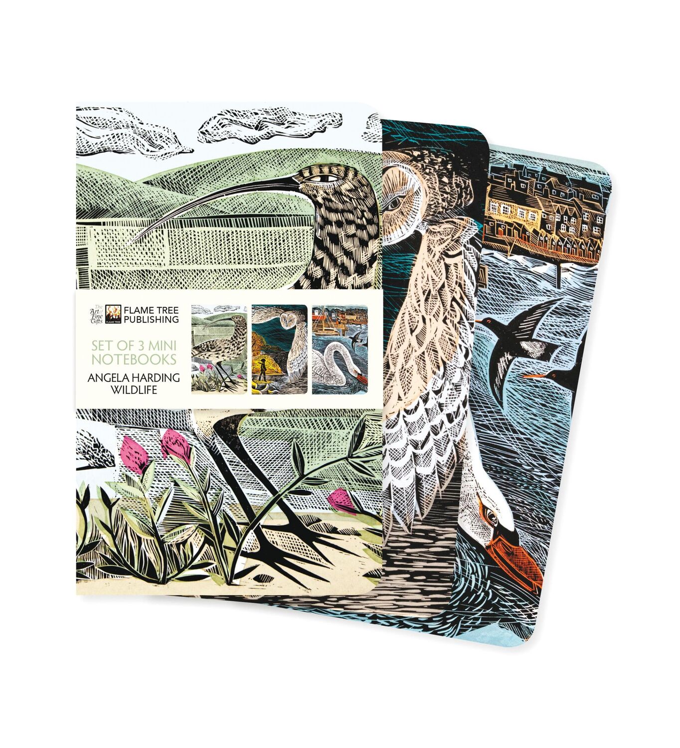 Cover: 9781804177501 | Angela Harding: Wildlife Set of 3 Mini Notebooks | Publishing | Buch