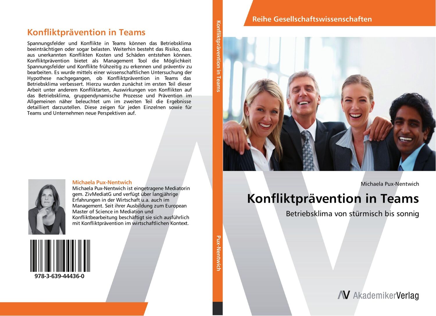 Cover: 9783639444360 | Konfliktprävention in Teams | Betriebsklima von stürmisch bis sonnig