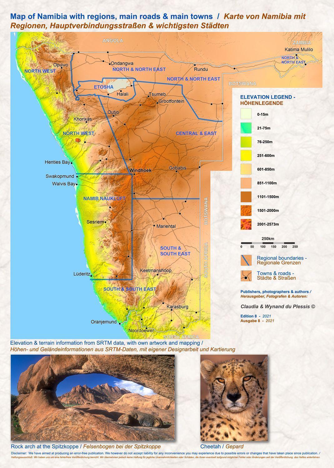 Bild: 9783947895441 | Das komplette Kartenset NAMIBIA Plus (4-teilig) | Plessis (u. a.)