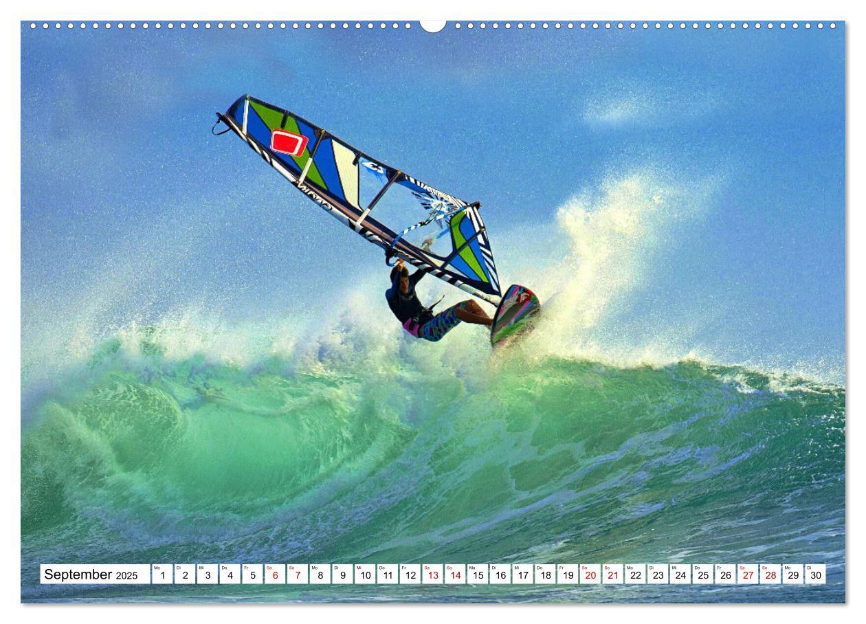 Bild: 9783383923517 | Funsport Windsurfen (Wandkalender 2025 DIN A2 quer), CALVENDO...