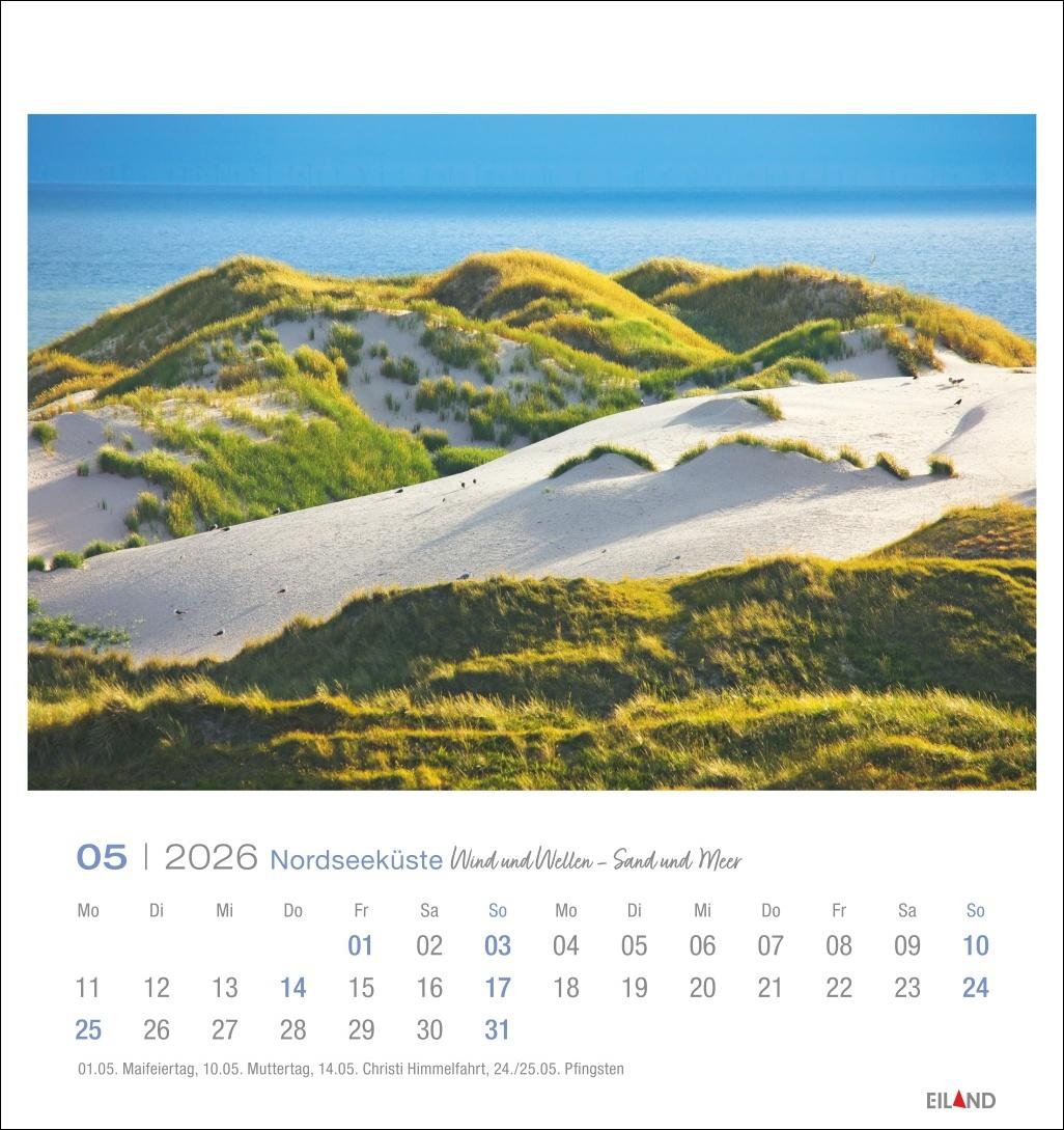 Bild: 9783964023773 | Nordseeküste Postkartenkalender 2026 - Wind und Wellen - Sand und Meer