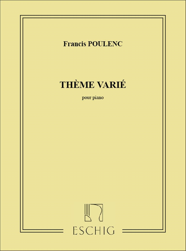 Cover: 9790045025977 | Thème varié für Klavier | Francis Poulenc | Buch | Max Eschig