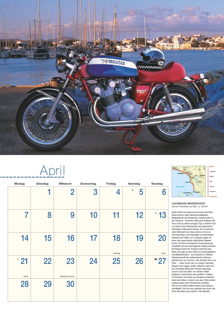 Bild: 4250809652863 | DUMONT - Motorräder &amp; Routen 2025 Broschürenkalender, 42x29cm,...