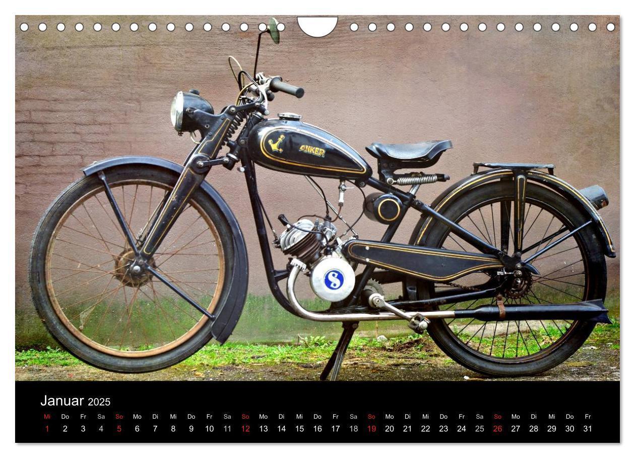 Bild: 9783435818440 | Motorrad Oldtimer (Wandkalender 2025 DIN A4 quer), CALVENDO...