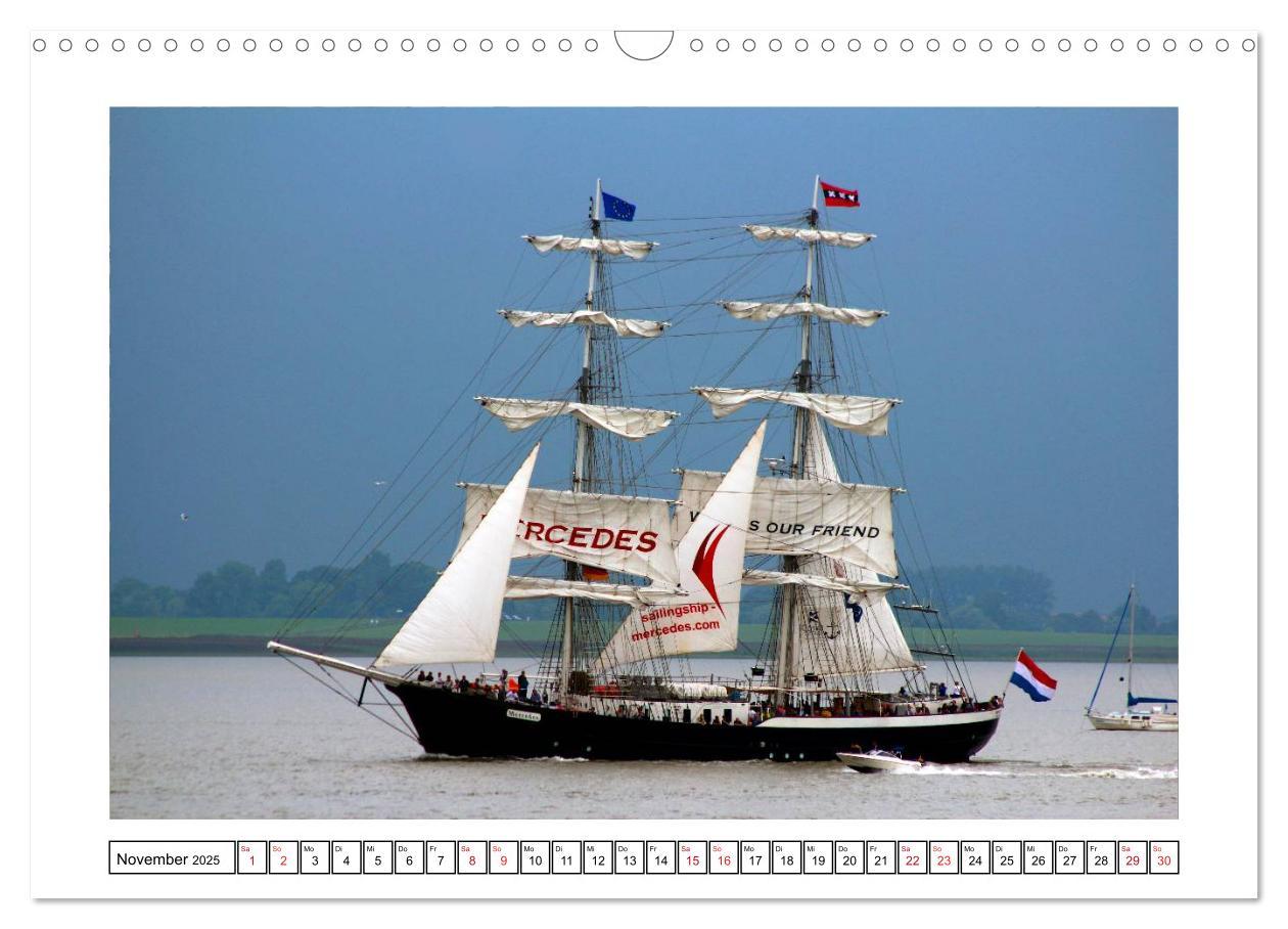 Bild: 9783435580804 | Windjammer - Bremerhaven (Wandkalender 2025 DIN A3 quer), CALVENDO...