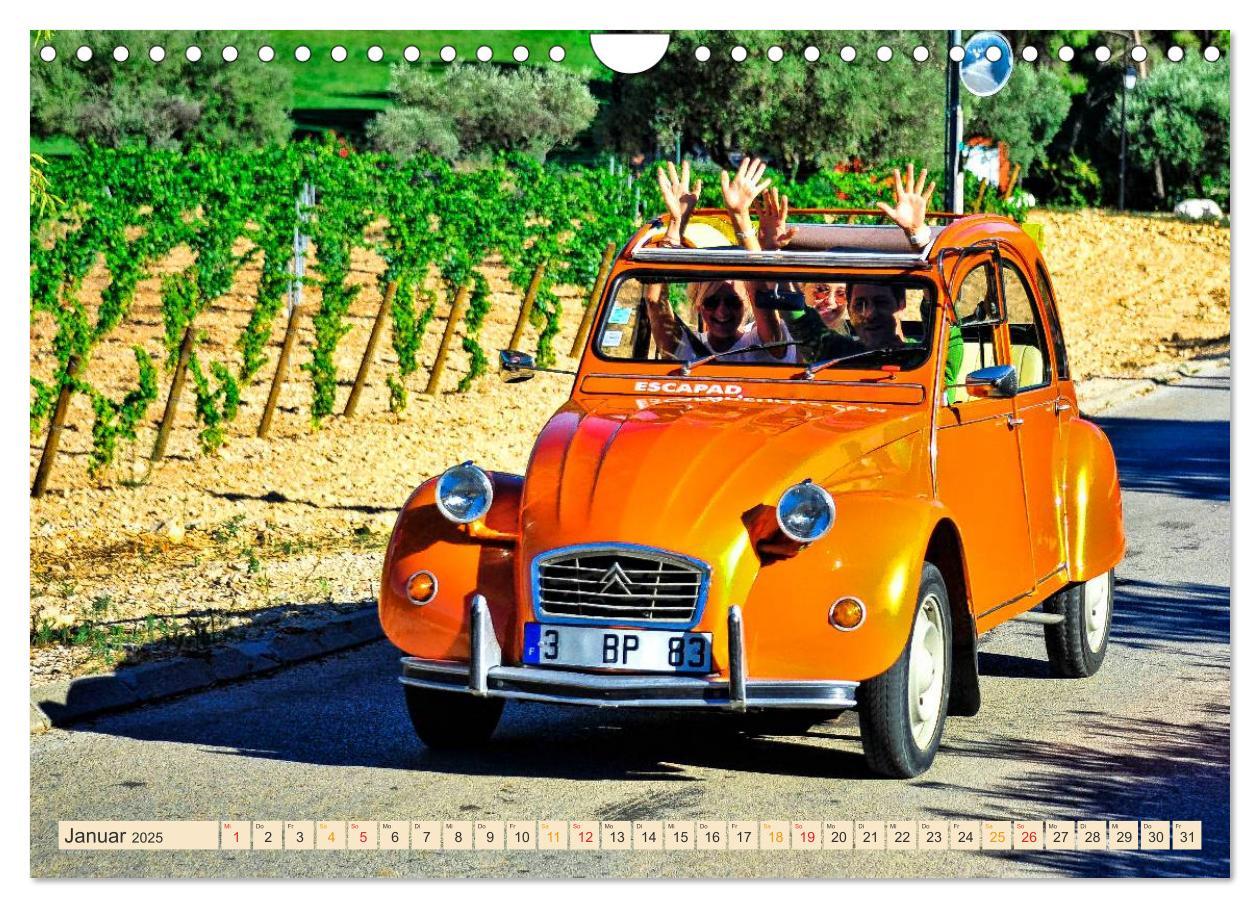 Bild: 9783435573691 | Citroën 2CV - die Ente (Wandkalender 2025 DIN A4 quer), CALVENDO...