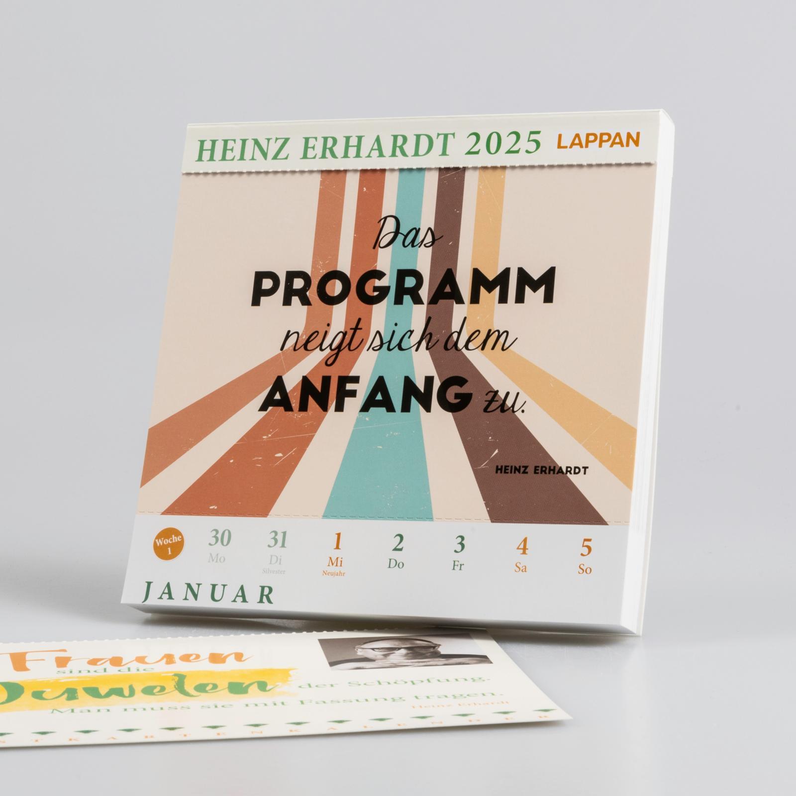 Bild: 9783830321408 | Heinz Erhardt: Postkartenkalender 2025 | Heinz Erhardt | Kalender