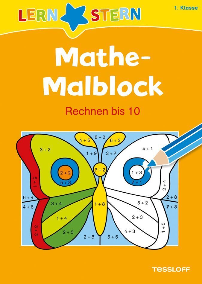 Cover: 9783788625184 | LERNSTERN Mathe-Malblock 1. Klasse. Rechnen bis 10 | Schwertführer