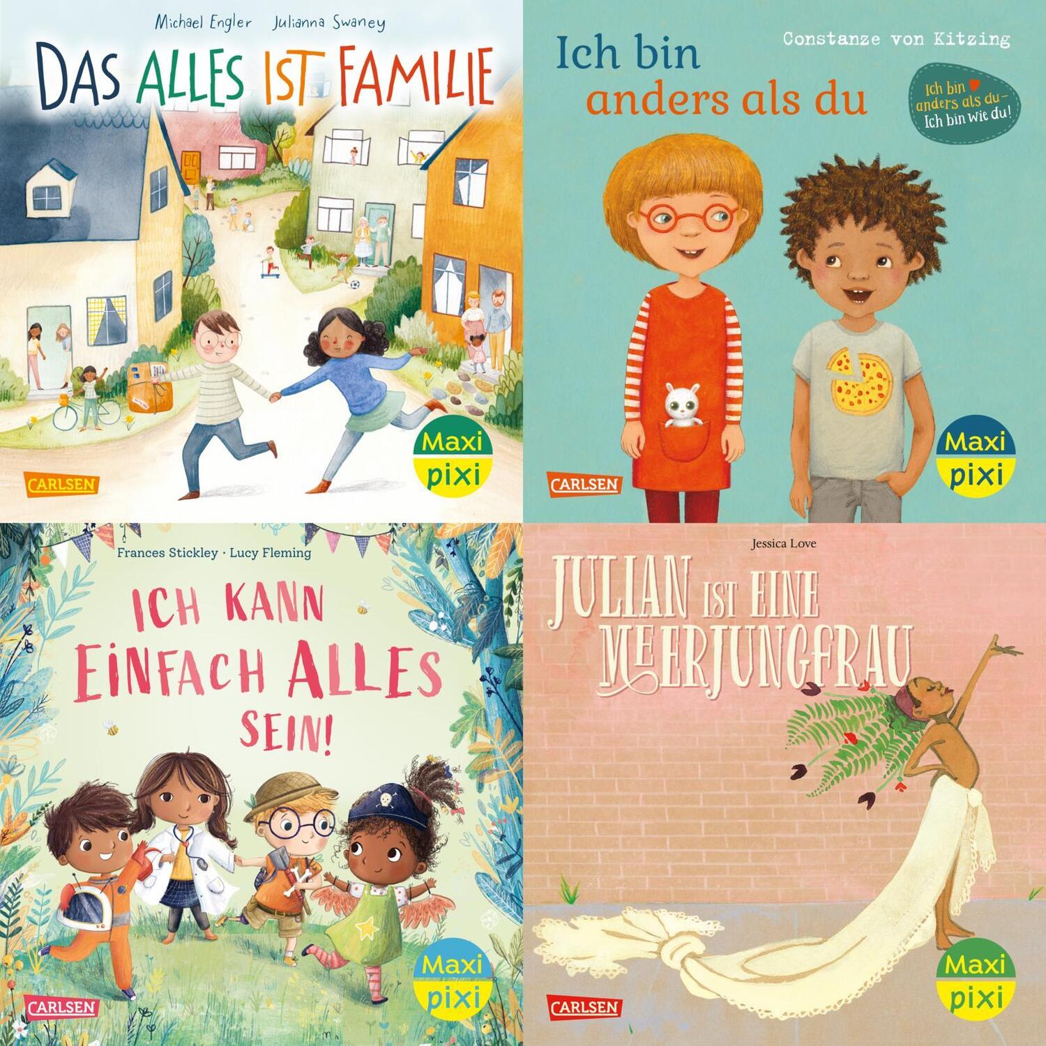 Cover: 9783551030726 | Maxi-Pixi-4er-Set 107: Du, ich und wir (4x1 Exemplar) | diverse | 2024