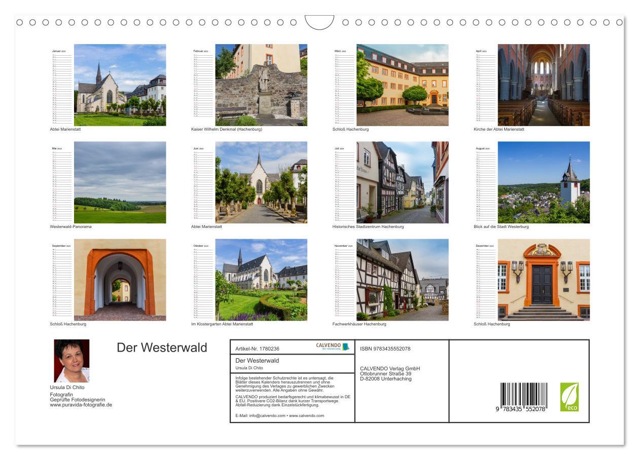 Bild: 9783435552078 | Der Westerwald (Wandkalender 2025 DIN A3 quer), CALVENDO...