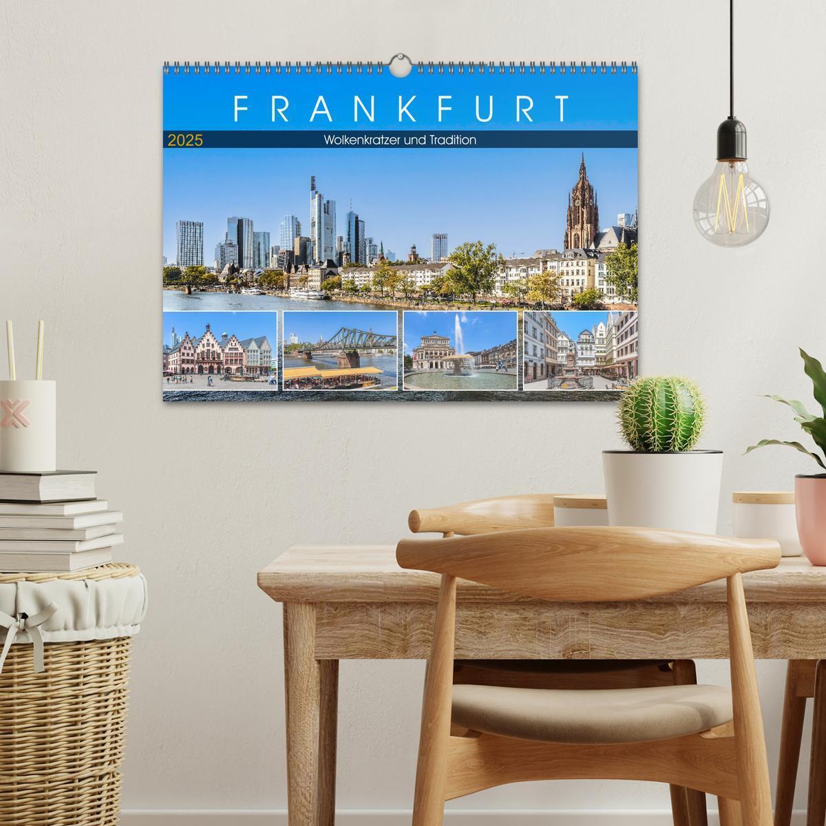 Bild: 9783383993909 | Frankfurt - Wolkenkratzer und Tradition (Wandkalender 2025 DIN A3...