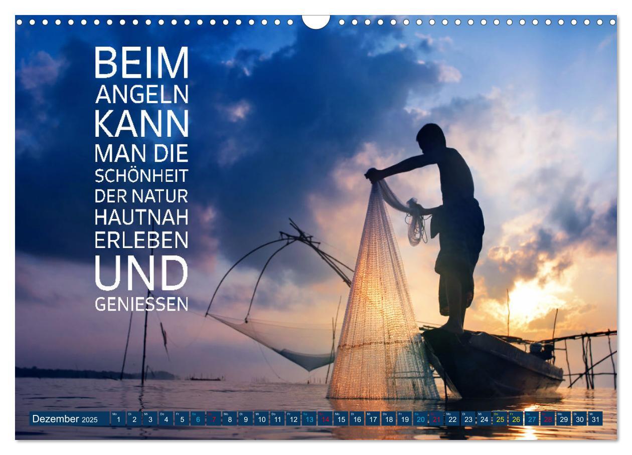 Bild: 9783383787966 | Angeln - Impressionen mit coolen Sprüchen (Wandkalender 2025 DIN A3...