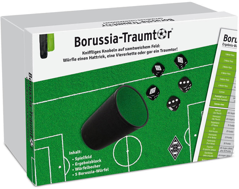 Cover: 4260029821895 | Borussia Mönchengladbach Traumtor-Würfelset | Spiel | Brettspiel