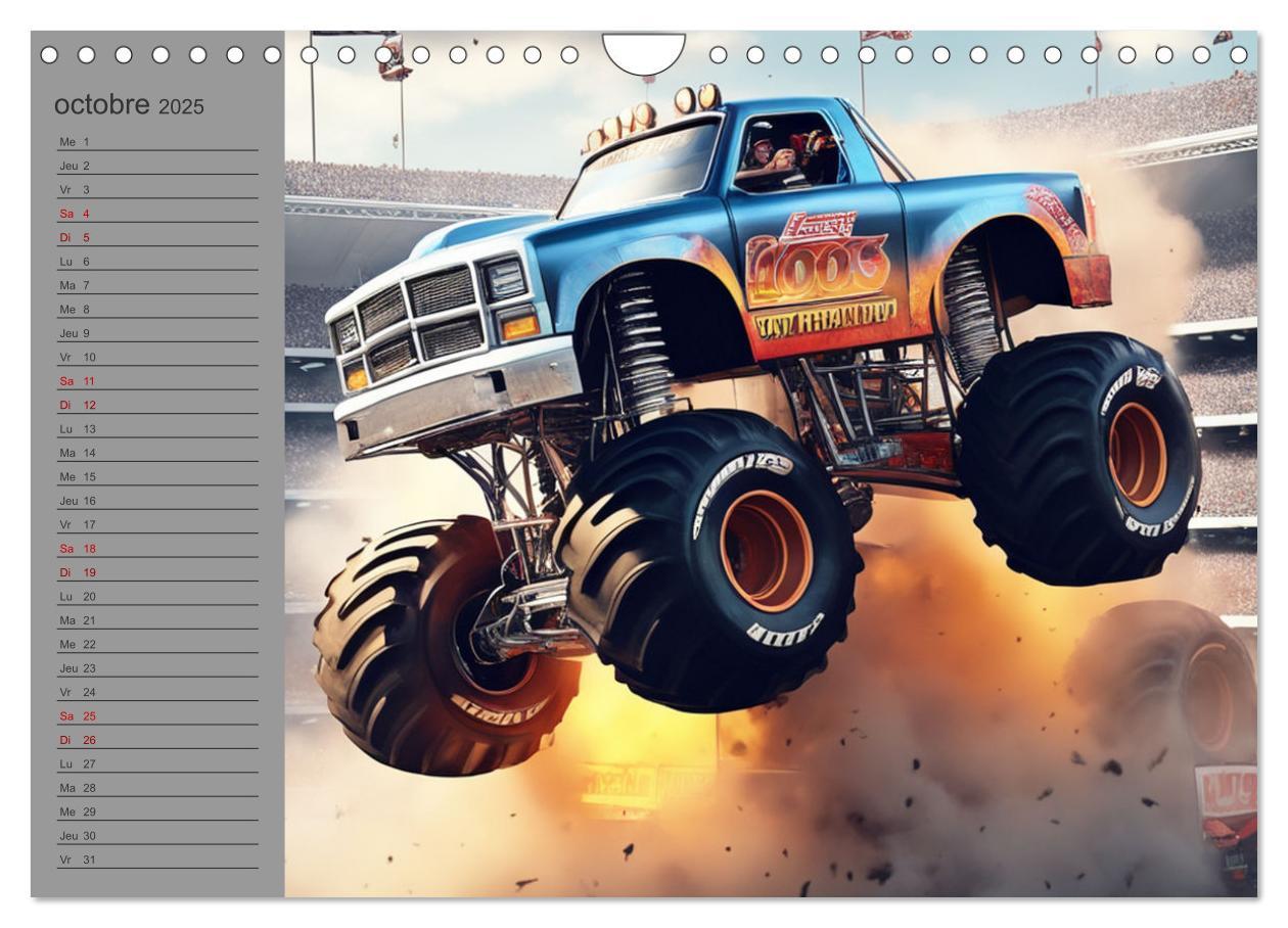 Bild: 9781325925254 | Monster trucks La confrontation ultime (Calendrier mural 2025 DIN...