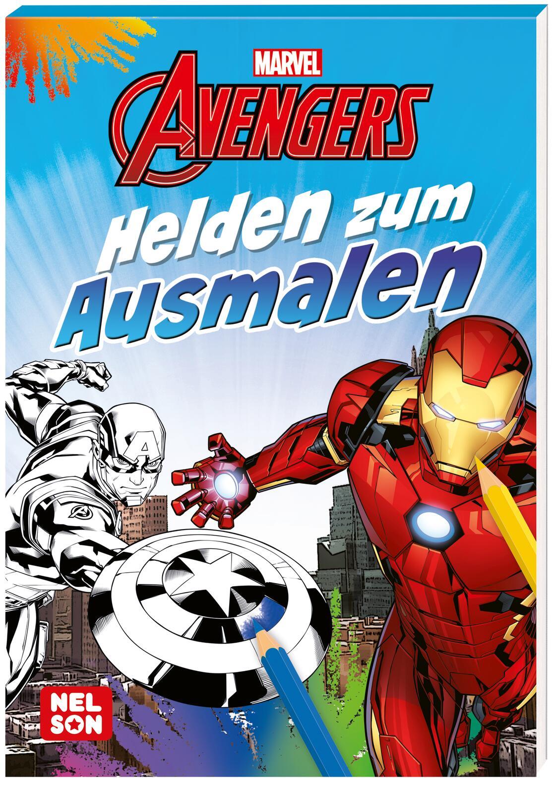 Cover: 9783845122342 | Marvel Avengers: Helden zum Ausmalen | Taschenbuch | MARVEL | Malblock