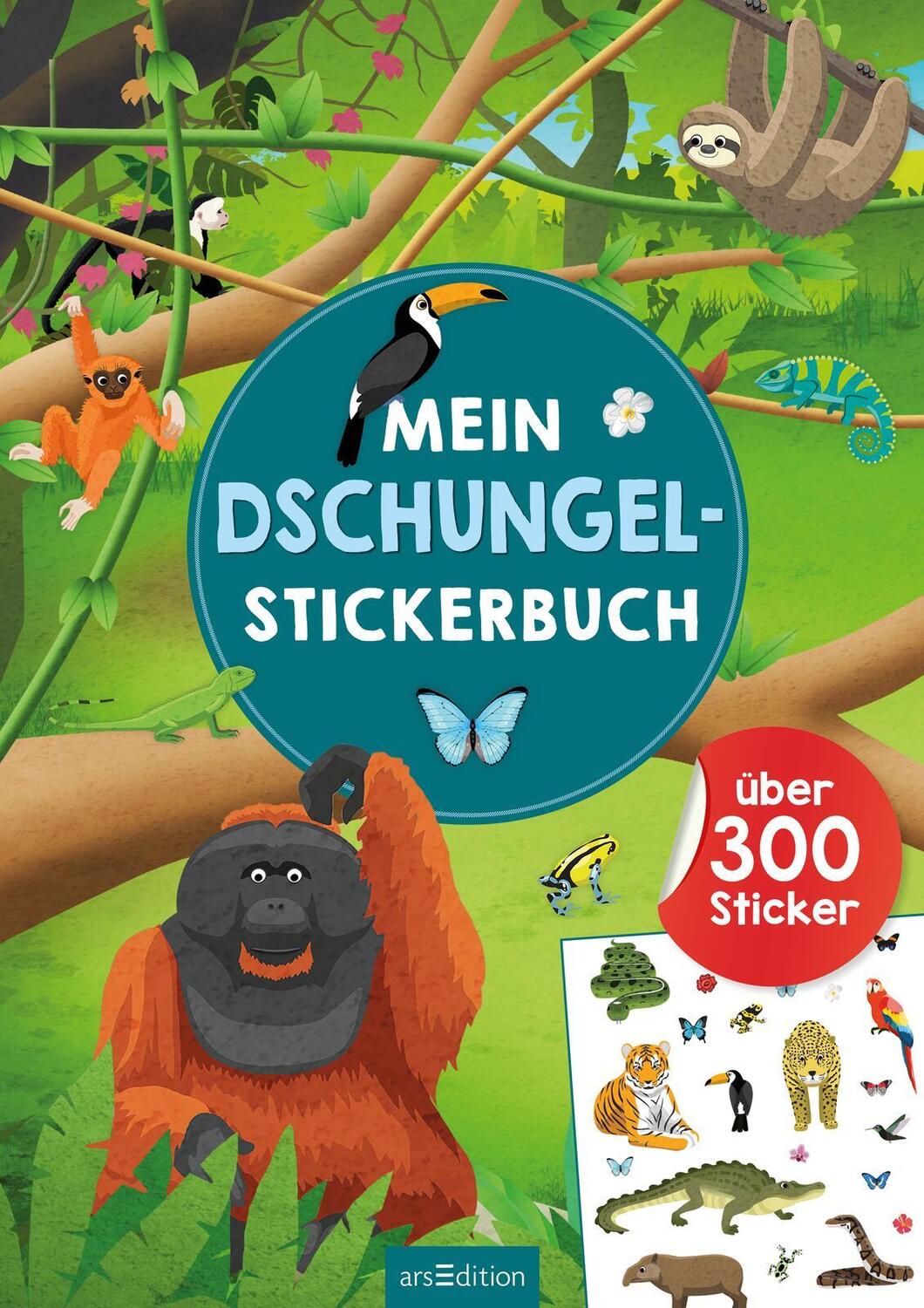 Bild: 9783845849461 | Mein Dschungel-Stickerbuch | Über 300 Sticker | Taschenbuch | 40 S.