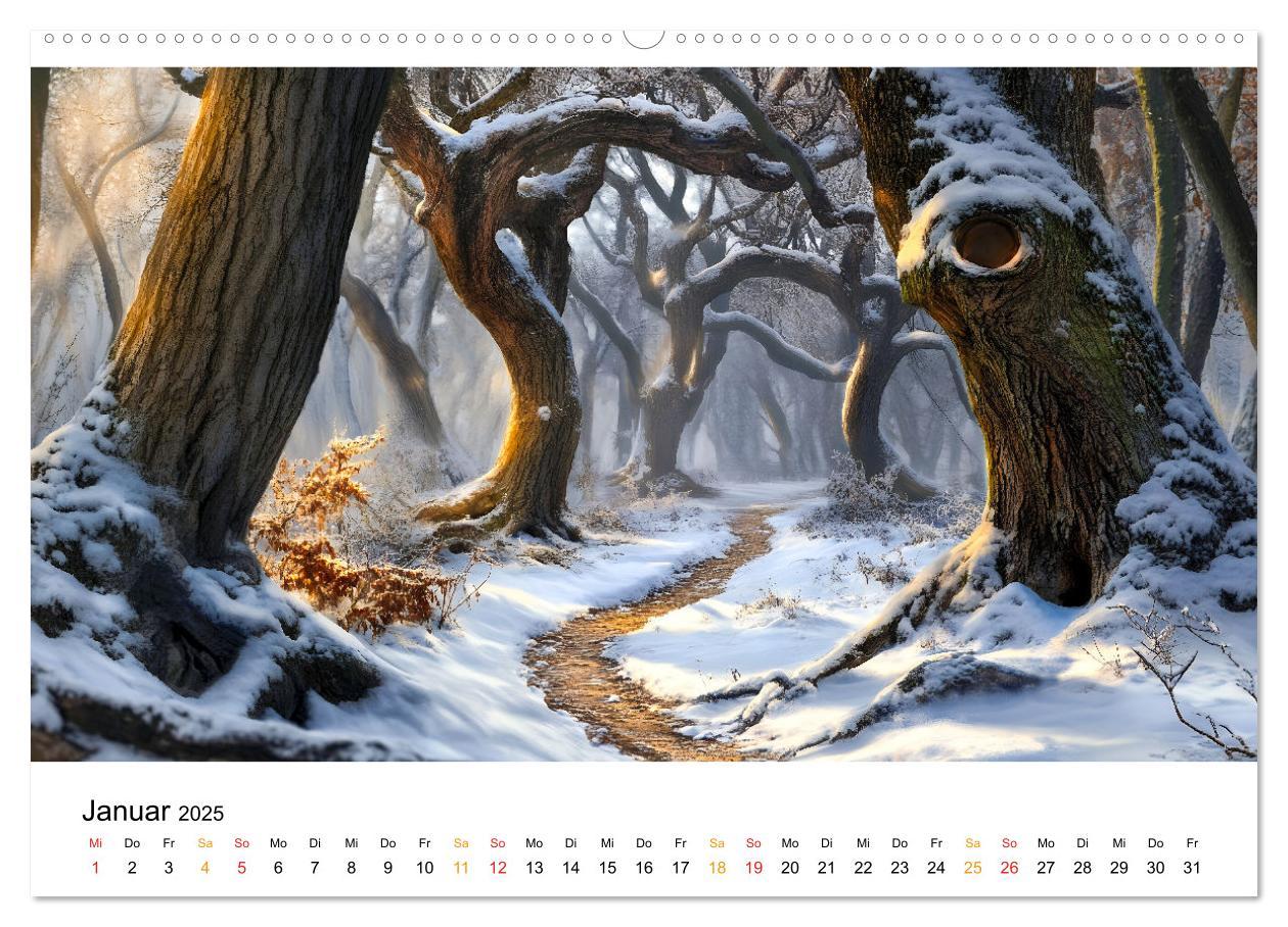 Bild: 9783457224793 | Mystik der Wälder (Wandkalender 2025 DIN A2 quer), CALVENDO...