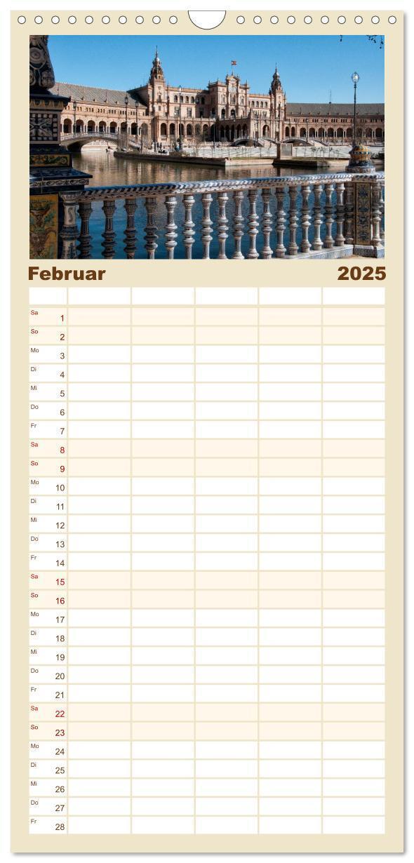 Bild: 9783457113066 | Familienplaner 2025 - Andalusien mit 5 Spalten (Wandkalender, 21 x...