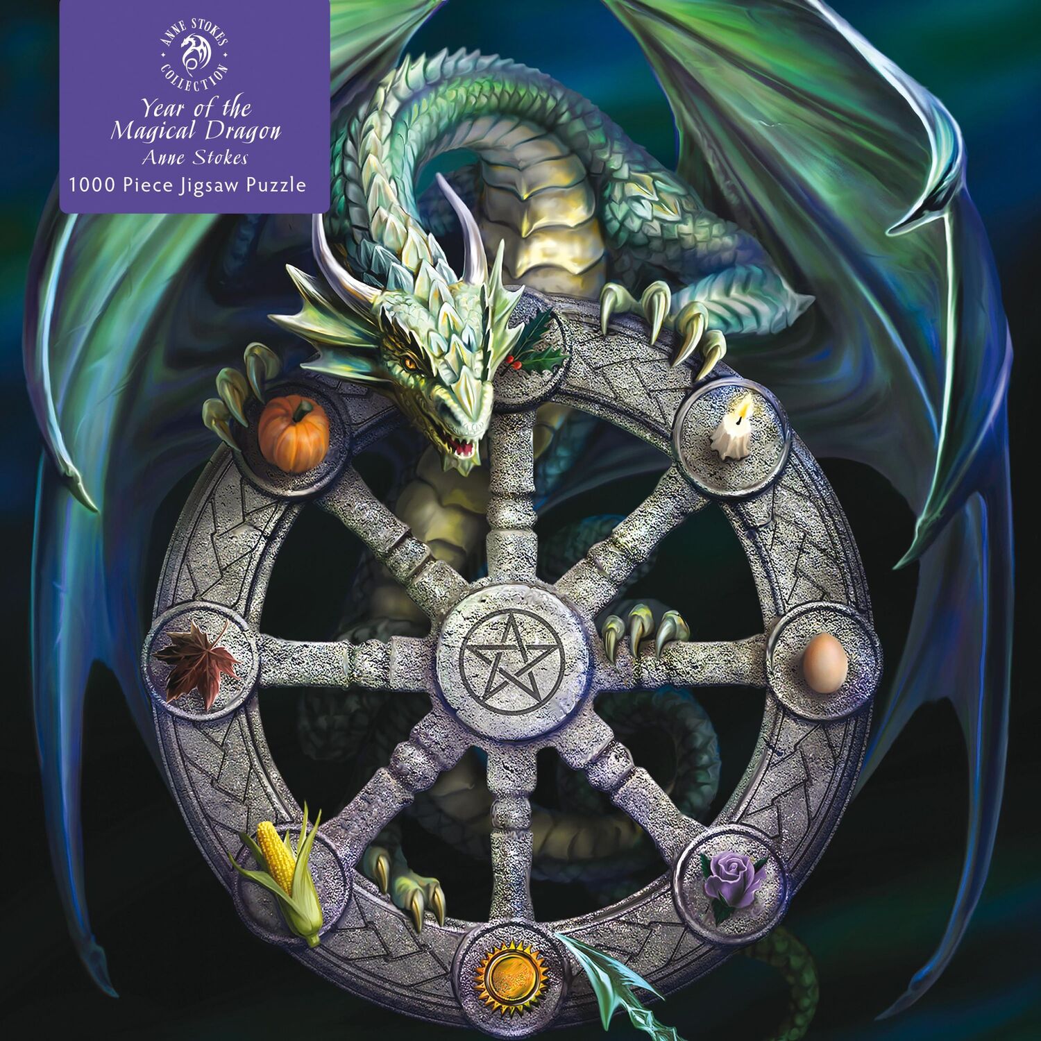 Cover: 9781839642883 | Adult Jigsaw Puzzle Anne Stokes: Wheel of the Year | Publishing | 1 S.