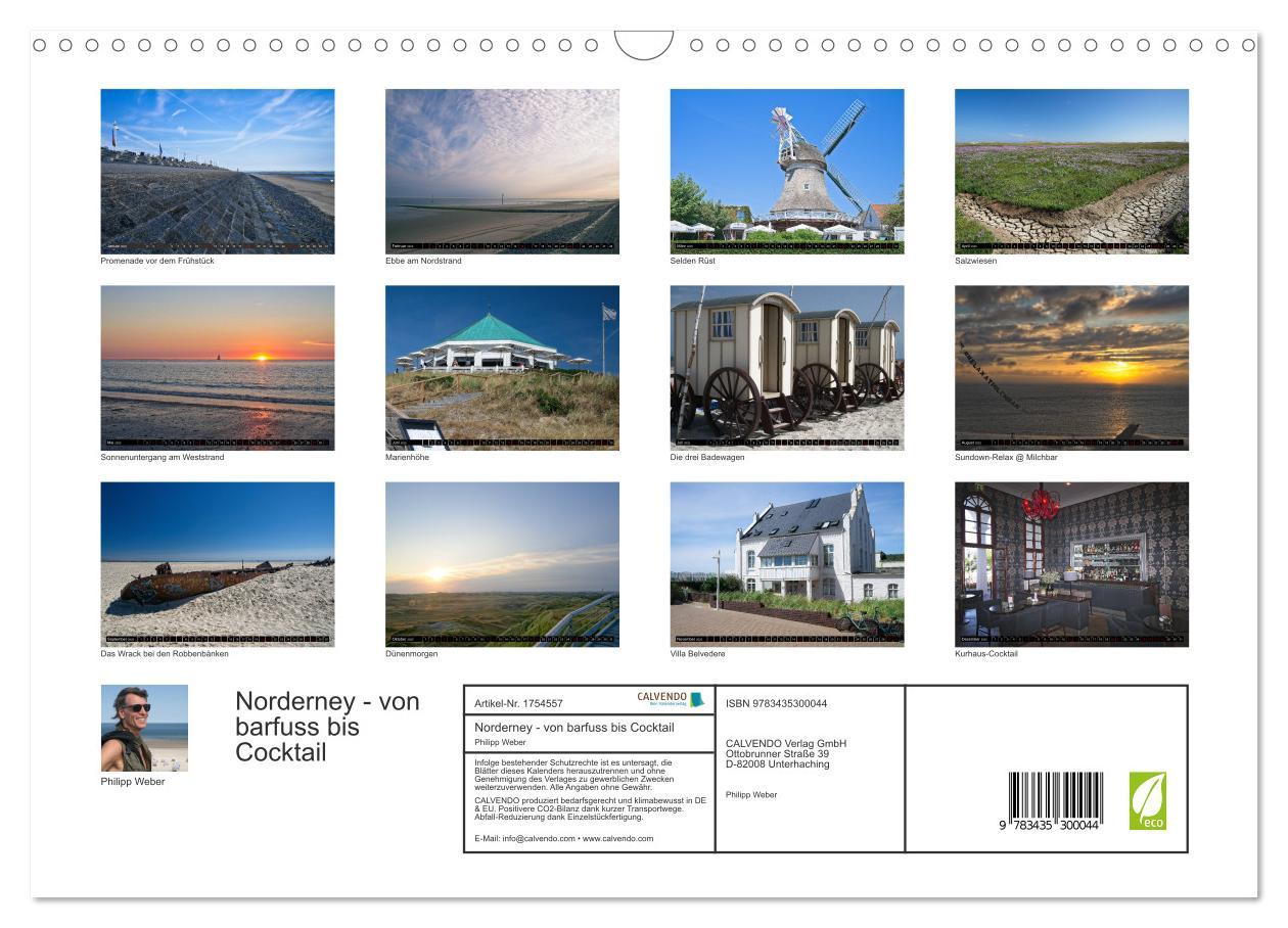 Bild: 9783435300044 | Norderney - von barfuss bis Cocktail (Wandkalender 2025 DIN A3...